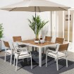 ИКЕА Стол + 6 стульев с подножкой. SJÄLLAND ШЭЛЛАНД, 392.662.25 - Home Club, изображение 2