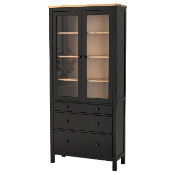 ИКЕА Витрина с тремя ящиками HEMNES ХЕМНЭС, 504.522.97 - Home Club