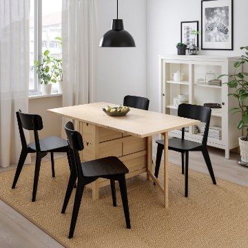 ИКЕА Стол и 4 стула NORDEN НОРДЕН / LISABO ЛИСАБО, 793.855.42 - Home Club