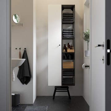ИКЕА Высокий корпус с полками ENHET, 204.489.47 - Home Club