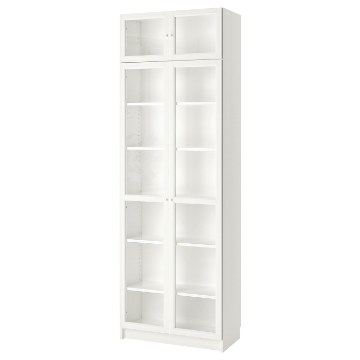 ІКЕА Книжкова полиця з надставкою BILLY БІЛЛІ / OXBERG ОКСБЕРГ, 393.988.53 - Home Club