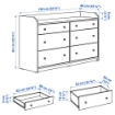 ИКЕА Комплект мебели для спальни из 3 предметов HAUGA ХАУГА, 094.833.86 - Home Club, изображение 7