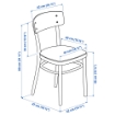 ИКЕА Стол и 4 стула LISABO ЛИСАБО / IDOLF ИДОЛЬФ, 192.521.87 - Home Club, изображение 8