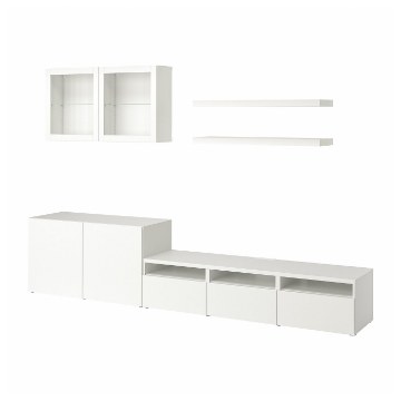 ИКЕА Шкаф для телевизора BESTÅ БЕСТО / LACK ЛАКК, 993.986.90 - Home Club