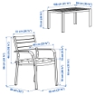 ИКЕА Стол+4 стула с поддоном. ШЭЛЛАНД, 592.915.06 - Home Club, изображение 7