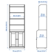 ІКЕА Висока шафа з дверцятами HAUGA ХАУГА, 204.150.46 - Home Club, зображення 8