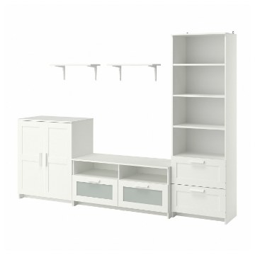 ІКЕА Шафа під телевізор BRIMNES БРИМНЕС / BURHULT БУРГУЛЬТ, 793.986.72 - Home Club