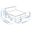 ИКЕА Континентальная кровать DUNVIK, 294.197.14 - Home Club, изображение 10