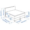 ИКЕА Континентальная кровать DUNVIK, 294.195.06 - Home Club, изображение 9