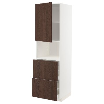 ИКЕА Высокий шкаф для микроволновки METOD МЕТОД / MAXIMERA МАКСИМЕРА, 394.631.55 - Home Club
