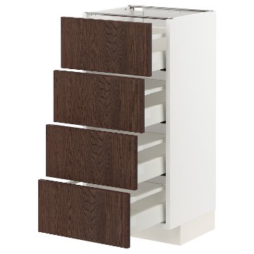 ІКЕА Підлогова шафа 4 фронт. панелі METOD МЕТОД / MAXIMERA МАКСИМЕРА, 494.041.08 - Home Club