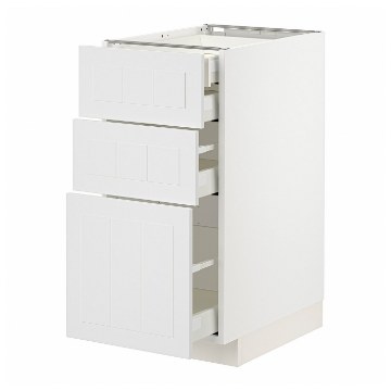 ІКЕА Підлогова шафа 3 фронт. панелі METOD МЕТОД / MAXIMERA МАКСИМЕРА, 494.094.60 - Home Club