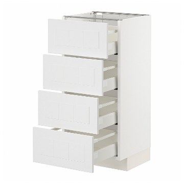 ІКЕА Підлогова шафа 4 фронт. панелі METOD МЕТОД / MAXIMERA МАКСИМЕРА, 994.094.86 - Home Club