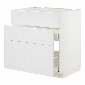 ІКЕА Підлогова шафа + 3 фронт. панелі METOD МЕТОД / MAXIMERA МАКСИМЕРА, 794.094.73 - Home Club