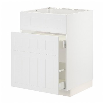 ІКЕА Підлогова шафа + 3 фронт. панелі METOD МЕТОД / MAXIMERA МАКСИМЕРА, 994.094.72 - Home Club