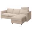 ИКЕА Чехол на трехместный диван с шезлонгом VIMLE ВИМЛЕ, 194.250.94 - Home Club, изображение 2