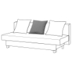 ИКЕА Подушка для спинки дивана-кровати 3o ASARUM, 104.981.03 - Home Club, изображение 2