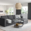 ІКЕА 3-місний розкладний диван з шезлонгом VIMLE ВІМЛЕ, 295.370.72 - Home Club, зображення 3