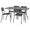 ИКЕА Стол + 4 стула VIHOLMEN ВИХОЛЬМЕН, 494.135.27 - Home Club