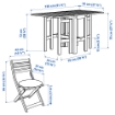 ИКЕА Стол+2 складных стула ЭПЛАРО, 993.283.34 - Home Club, изображение 4
