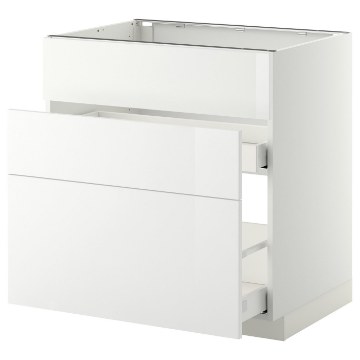 ІКЕА Підлогова шафа + 3 фронт. панелі METOD МЕТОД / MAXIMERA МАКСИМЕРА, 799.197.71 - Home Club