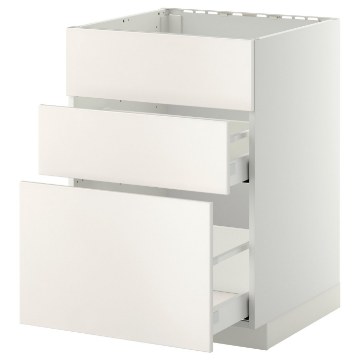 ІКЕА Підлогова шафа + 3 фронт. панелі METOD МЕТОД / MAXIMERA МАКСИМЕРА, 890.279.87 - Home Club