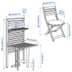 ИКЕА Панель + козел + 2 стола ÄPPLARÖ ЭПЛАРО, 192.912.59 - Home Club, изображение 6