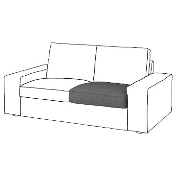 ИКЕА Внутренняя подушка сиденья дивана 2o KIVIK КИВИК, 304.980.17 - Home Club