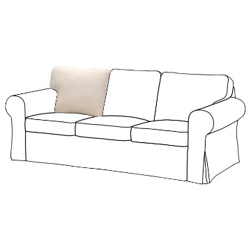 ІКЕА Внутрішня подушка спинки EKTORP ЕКТОРП, 804.992.22 - Home Club