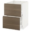 ІКЕА Підлогова шафа + 2 фронт. панелі METOD МЕТОД / MAXIMERA МАКСИМЕРА, 791.161.68 - Home Club