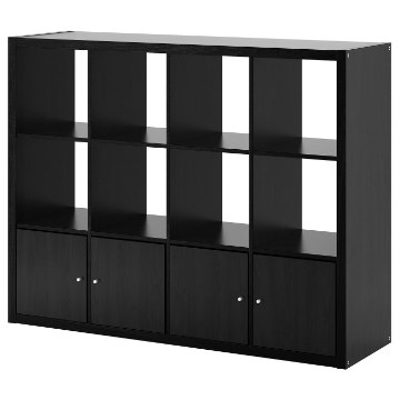 ИКЕА Стеллаж с 4 вставками KALLAX КАЛЛАКС, 192.782.53 - Home Club