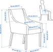 ИКЕА Основание для стула с подлокотниками ЗАКАРИАС, 103.843.28 - Home Club, изображение 2
