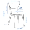 ИКЕА Стол и 4 стула LISABO / NORDMYRA, 794.827.36 - Home Club, изображение 5