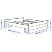 ИКЕА Рама кровати BRIMNES БРИМНЭС, 199.029.24 - Home Club, изображение 4