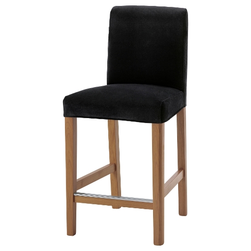 ІКЕА Барний стілець зі спинкою BERGMUND БЕРГМУНД, 593.997.81 - Home Club