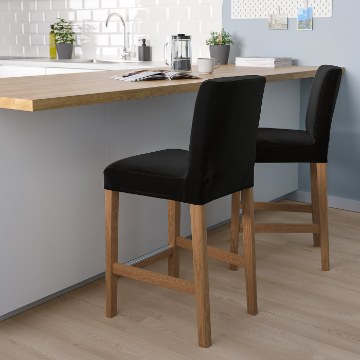 ІКЕА Барний стілець зі спинкою BERGMUND БЕРГМУНД, 593.997.81 - Home Club