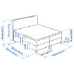 ИКЕА Континентальная кровать DUNVIK, 494.251.82 - Home Club, изображение 11