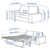 ИКЕА 2-местный диван-кровать ВИМЛЕ, 494.006.19 - Home Club, изображение 8