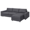 ІКЕА 3-місний розкладний диван з шезлонгом VIMLE ВІМЛЕ, 695.452.87 - Home Club, зображення 2