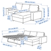 ІКЕА 3-місний розкладний диван з шезлонгом VIMLE ВІМЛЕ, 095.372.28 - Home Club, зображення 12