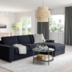 ІКЕА 3-місний диван з шезлонгом VIMLE ВІМЛЕ, 694.014.58 - Home Club, зображення 3