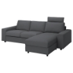 ИКЕА Чехол на трехместный диван с шезлонгом VIMLE ВИМЛЕ, 194.250.46 - Home Club, изображение 2