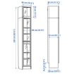 ІКЕА Книжкова шафа зі скляними дверцятами BILLY БІЛЛІ / OXBERG ОКСБЕРГ, 394.833.61 - Home Club, зображення 7