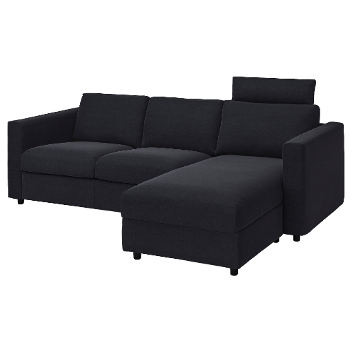 ІКЕА 3-місний диван з шезлонгом VIMLE ВІМЛЕ, 293.991.36 - Home Club