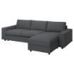 ІКЕА 3-місний розкладний диван з шезлонгом VIMLE ВІМЛЕ, 295.370.86 - Home Club, зображення 2