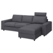 ІКЕА 3-місний диван з шезлонгом VIMLE ВІМЛЕ, 694.012.98 - Home Club