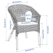 ІКЕА Крісло з подушкою AGEN АГЕН, 193.907.73 - Home Club, зображення 5