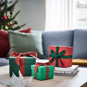 ИКЕА Коробки для подарков VINTER 2021, 805.040.87 - Home Club