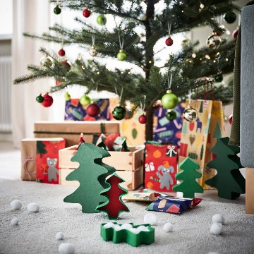 ИКЕА Коробки для подарков VINTER 2021, 105.040.81 - Home Club