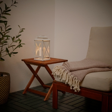 ИКЕА Фонарь со свечой из коровьего дерева. BEFÄSTA, 005.111.19 - Home Club